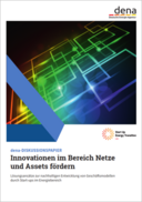Cover dena-Diskussionspapier Innovationen im Bereich Netze nd Assets fördern